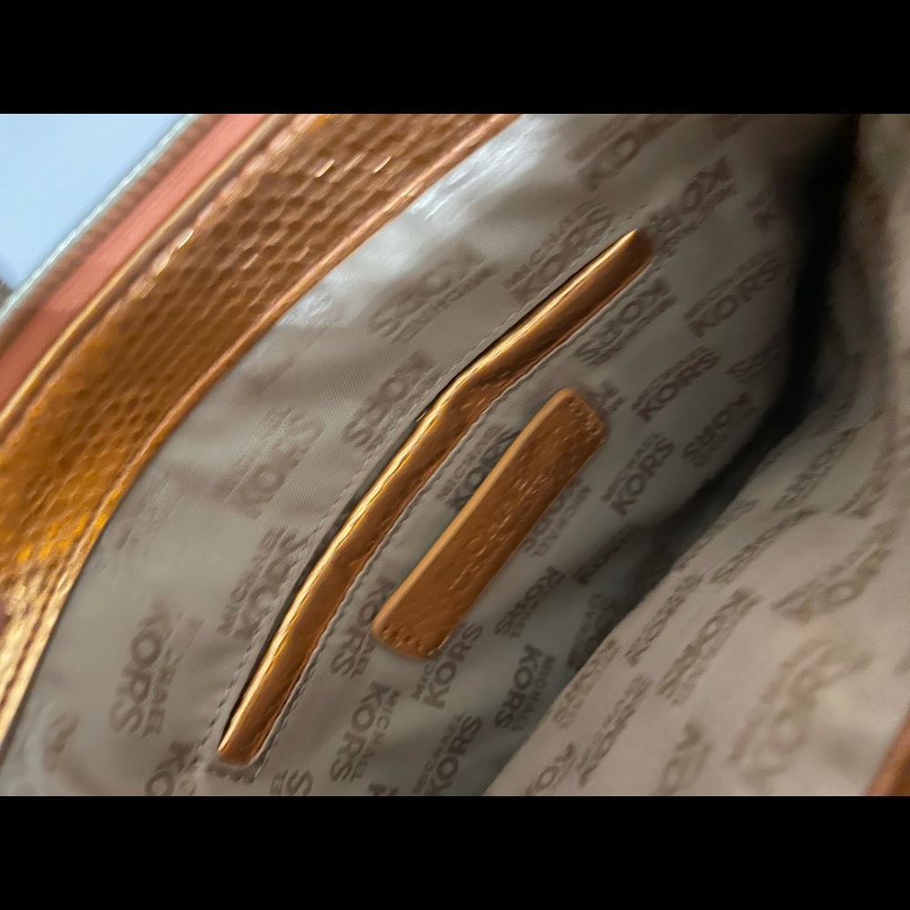 Michael Kors Metallic Python shoulder bag